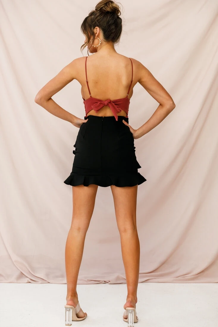 Sanctuary Tie Back Applique Bodysuit Rose - Image 4
