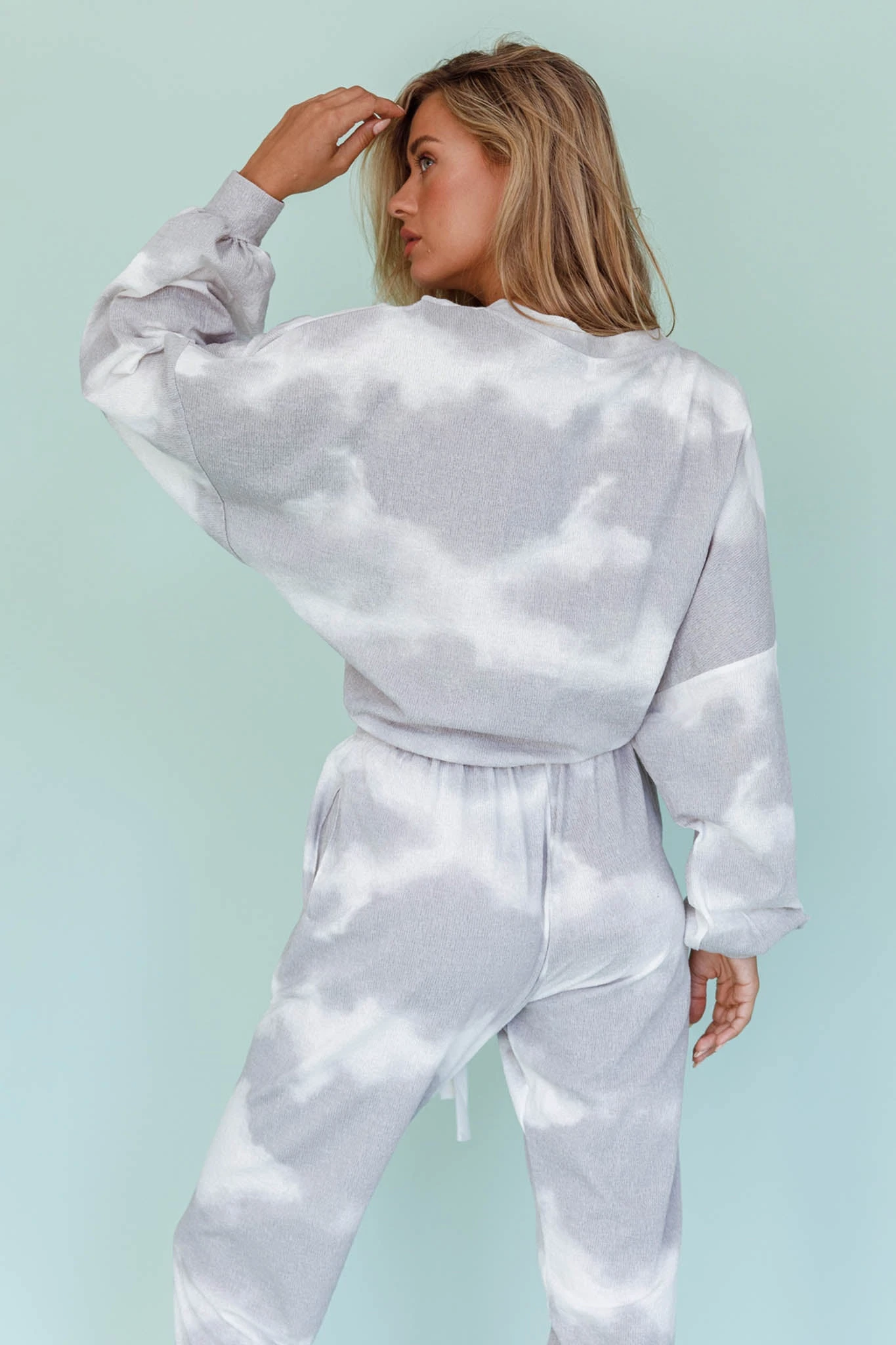 Low Key Drawstring Ribbed Pants Grey - Image 7