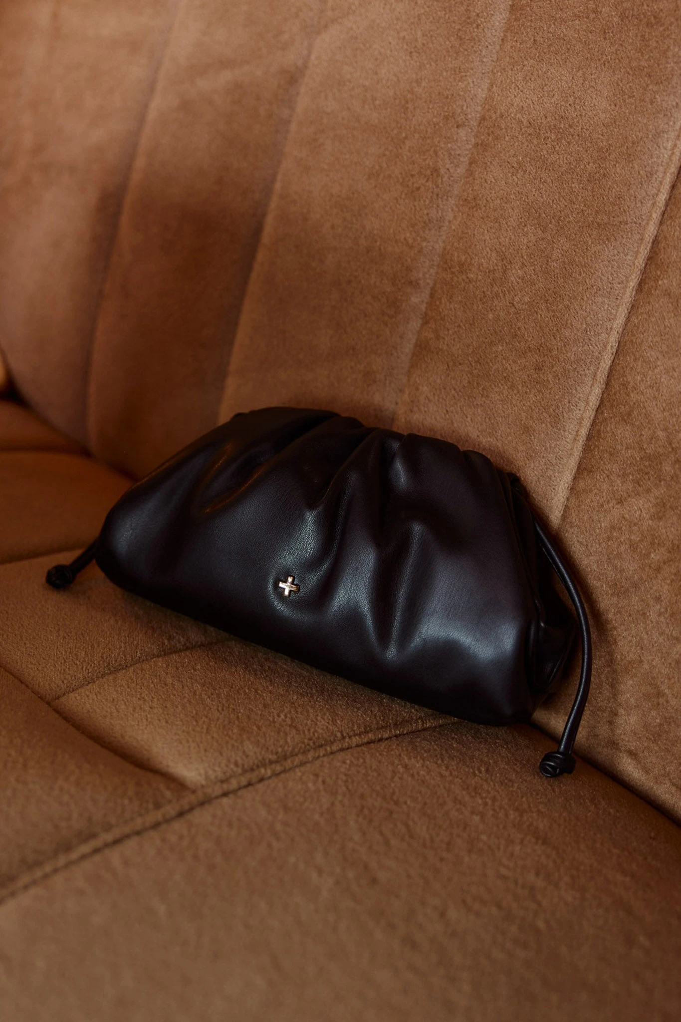 Peta And Jain Byron Gathered Handbag Black - Image 3