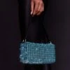 Mara Crystal Rectangular Bag Blue