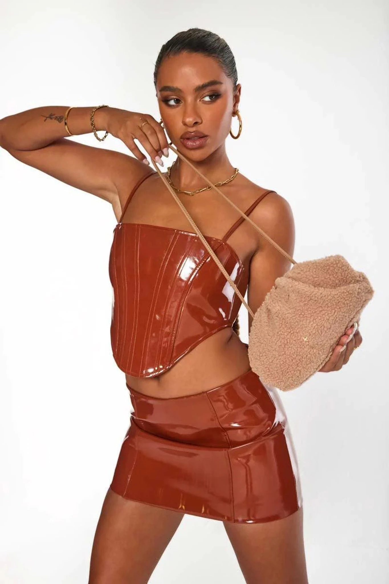 Peta And Jain Akira Teddy Shoulder Bag Nude - Image 2