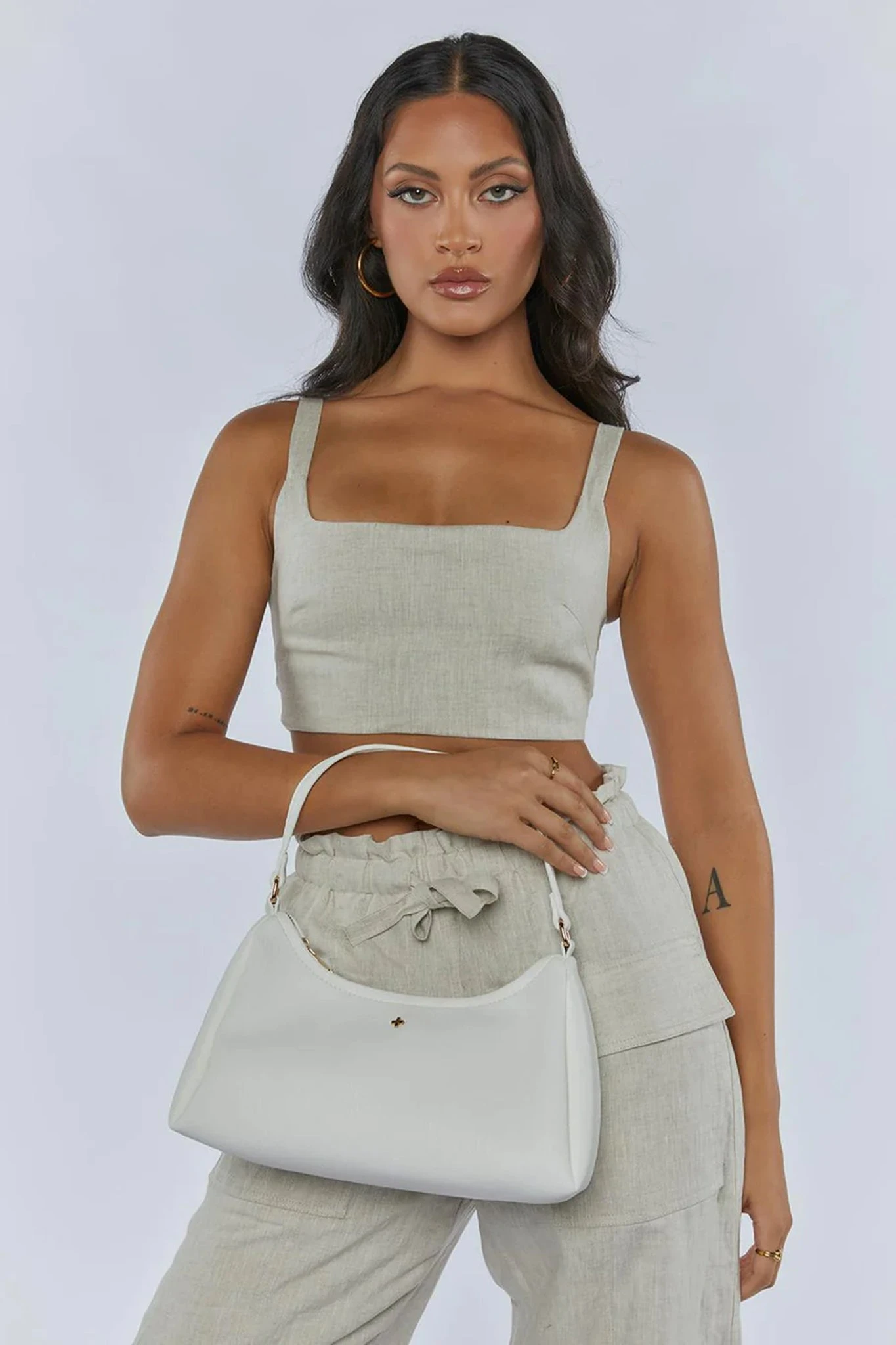 Peta And Jain Evie Shoulder Bag White - Image 2