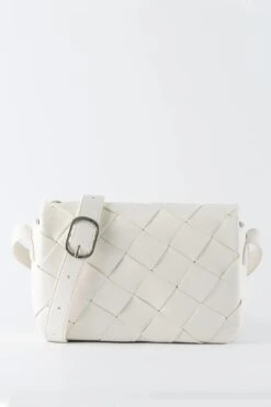 TEN TONES Azure Weave Bag White