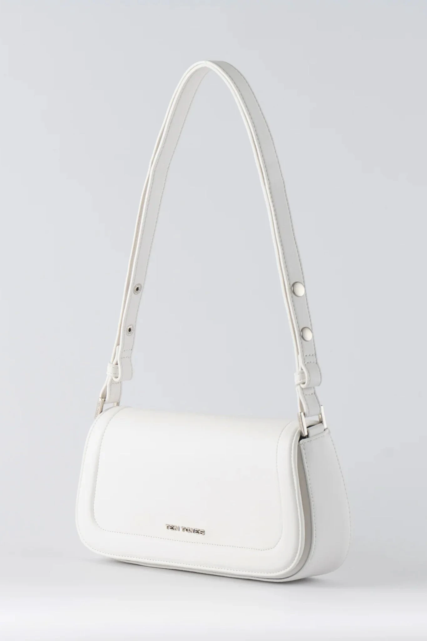 TEN TONES Bruno Baguette Bag White - Image 2
