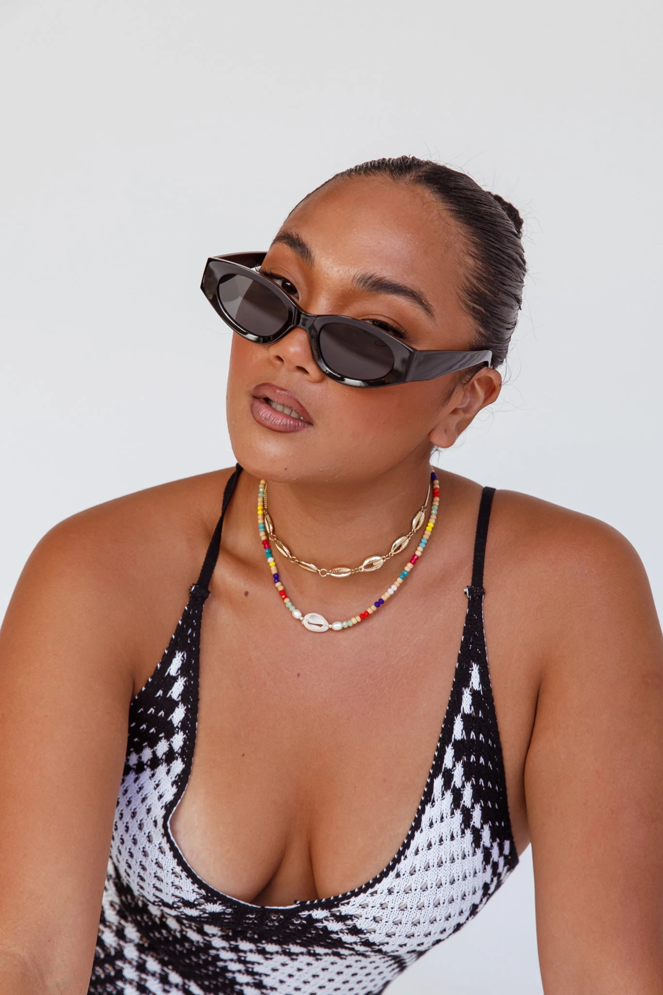 Janis Cat-eye Acetate Sunglasses Black - Image 5