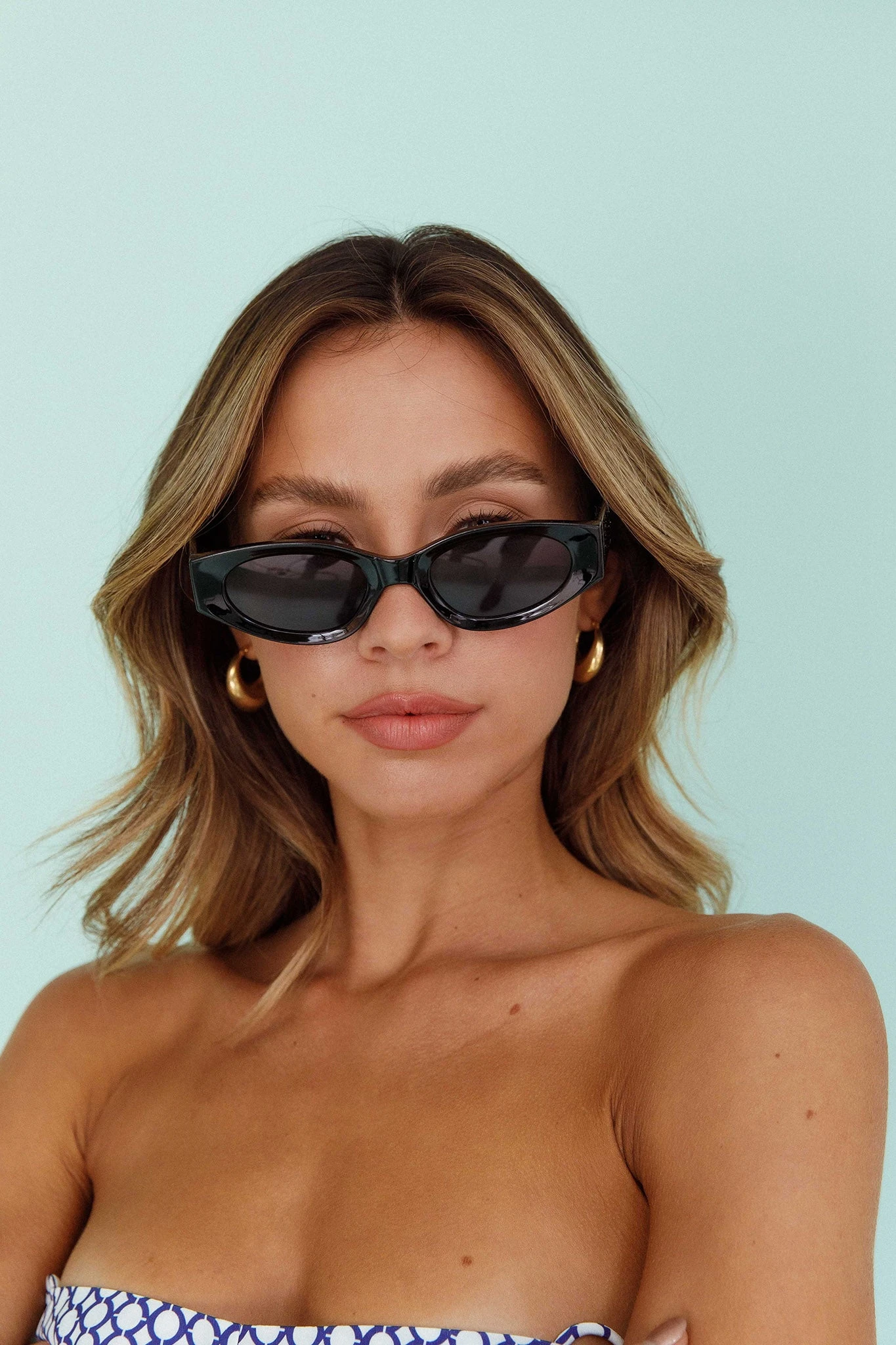 Janis Cat-eye Acetate Sunglasses Black - Image 6