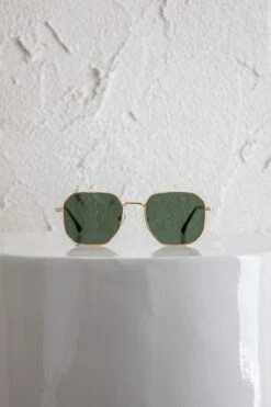 Sahara Aviator Sunglasses Dark Green