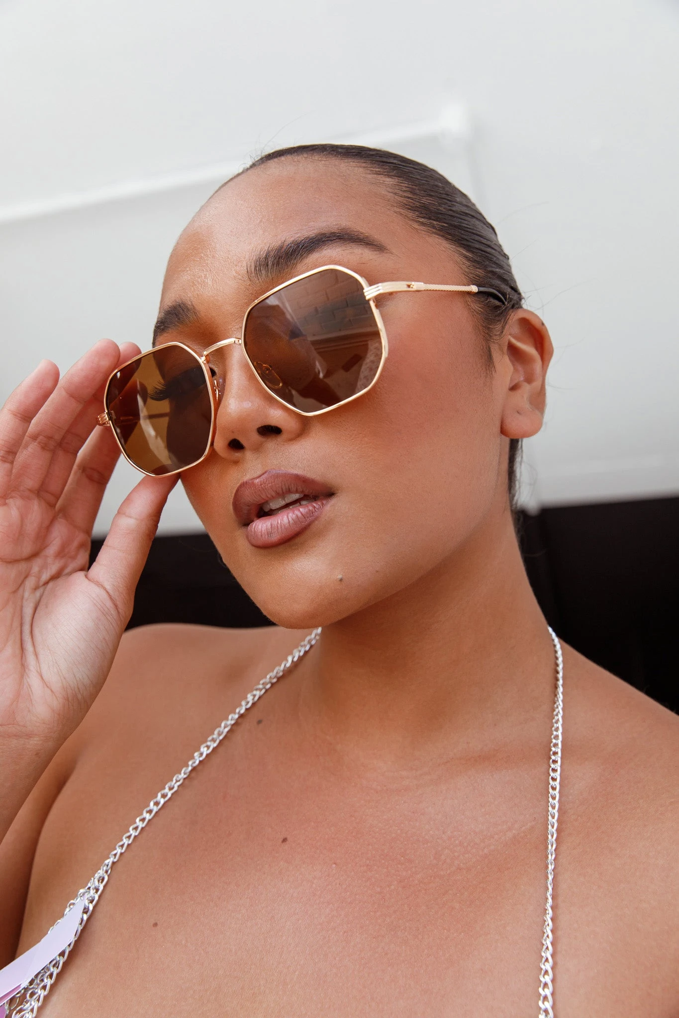 Sahara Aviator Sunglasses Tea - Image 2