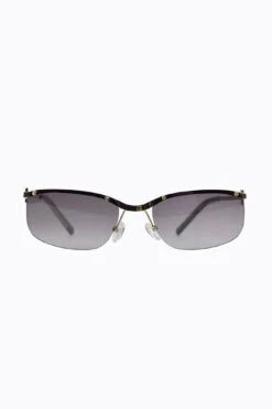 Peta And Jain Metal Mono Lens Sunglasses Gold
