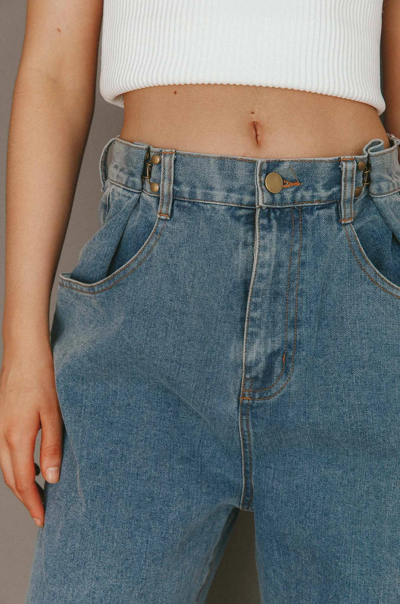 No Coincidence Wide Leg Jeans Denim Blue - Image 3