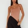 Bare Double Strap Bodysuit Mocha Mousse