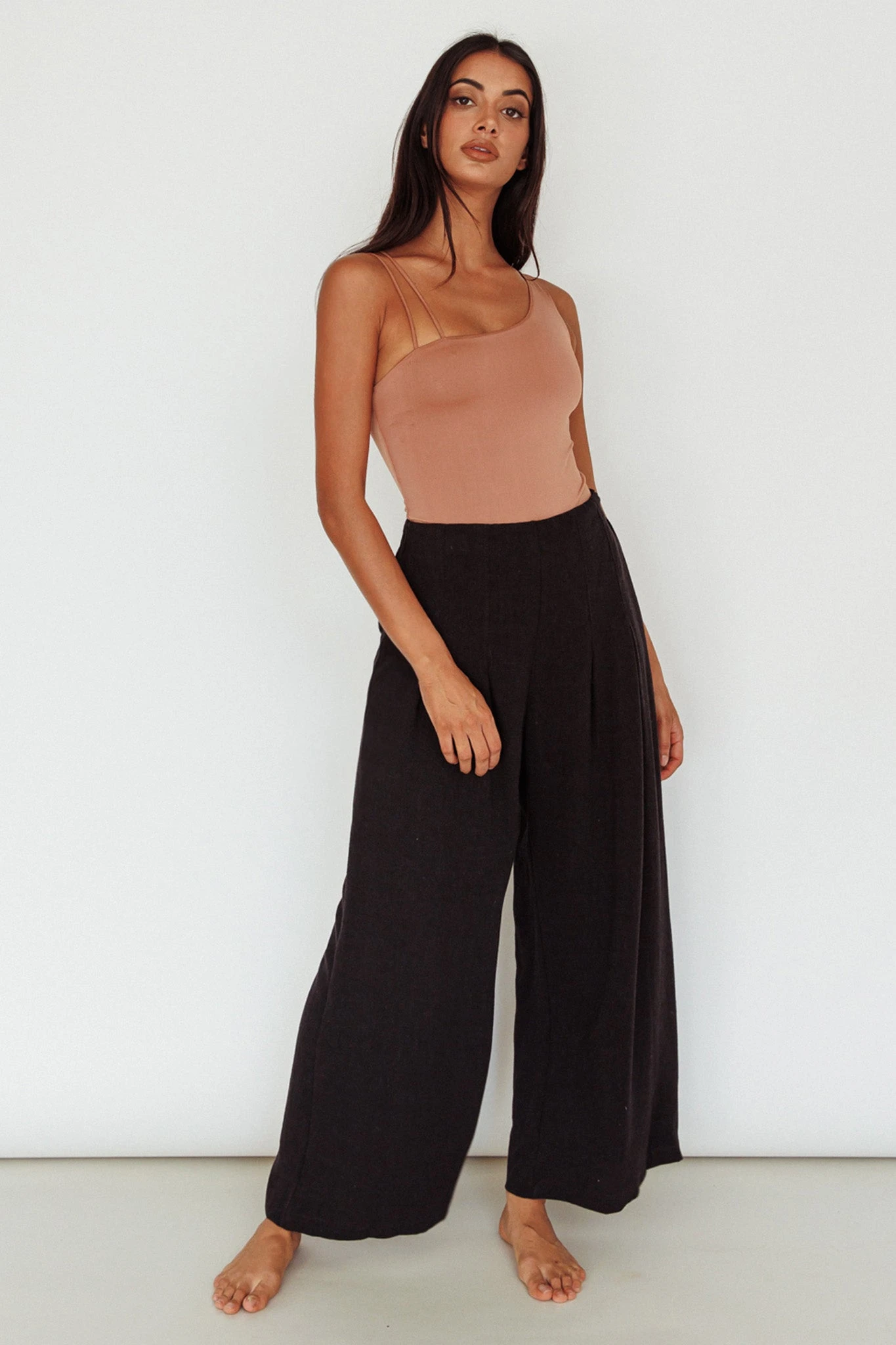 Bare Double Strap Bodysuit Mocha Mousse - Image 3