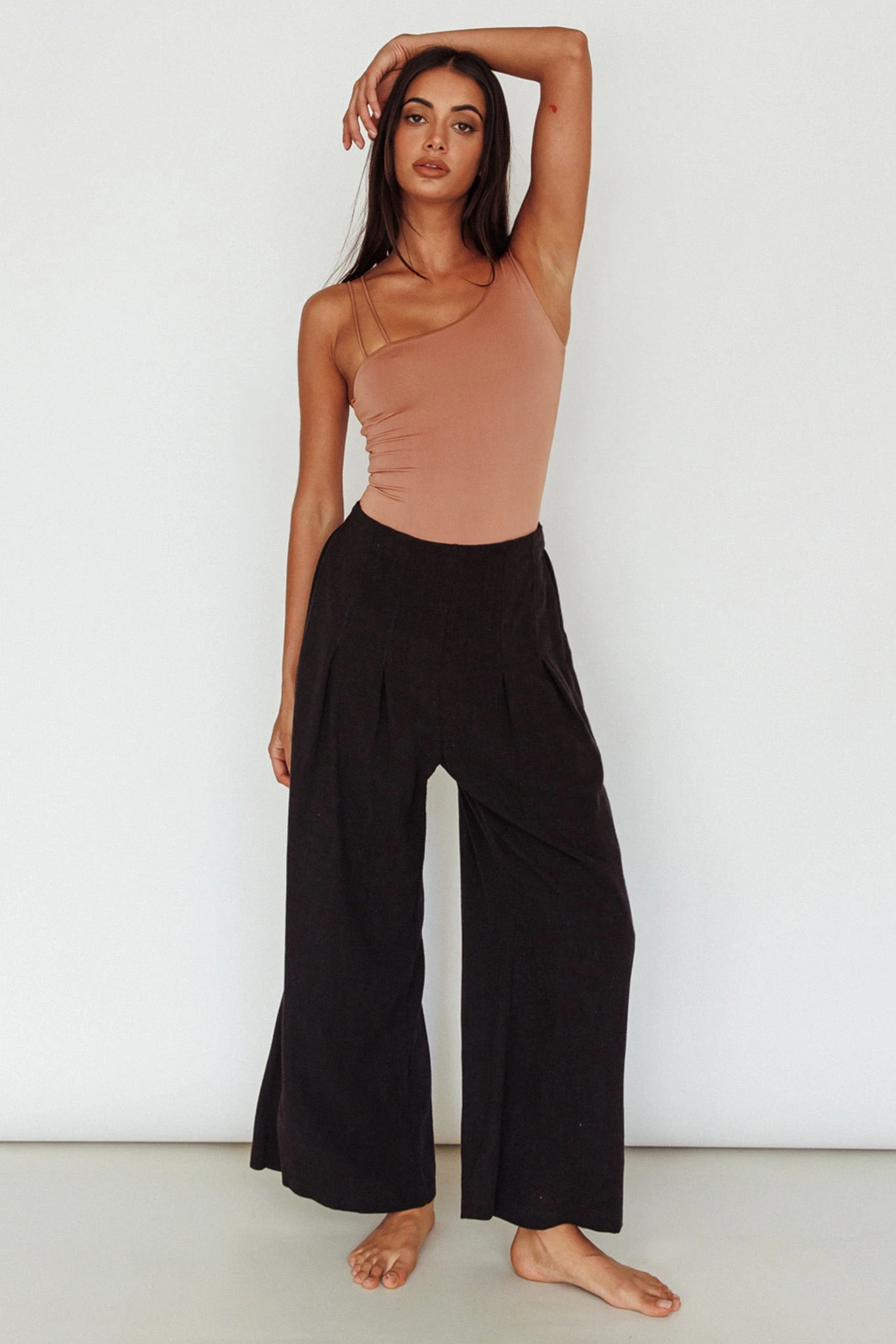 Bare Double Strap Bodysuit Mocha Mousse - Image 7