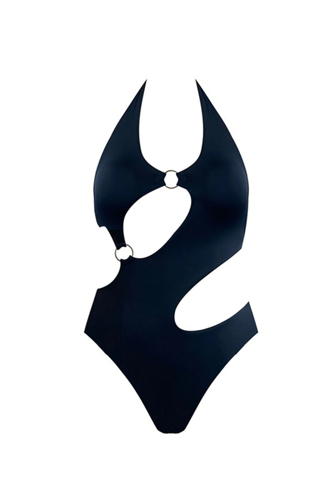 Cabo Cut-Out One Piece Swimsuit Black - Image 4