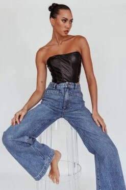 Rolla's Sailor Jean Janet Recycled Mid Vintage Blue