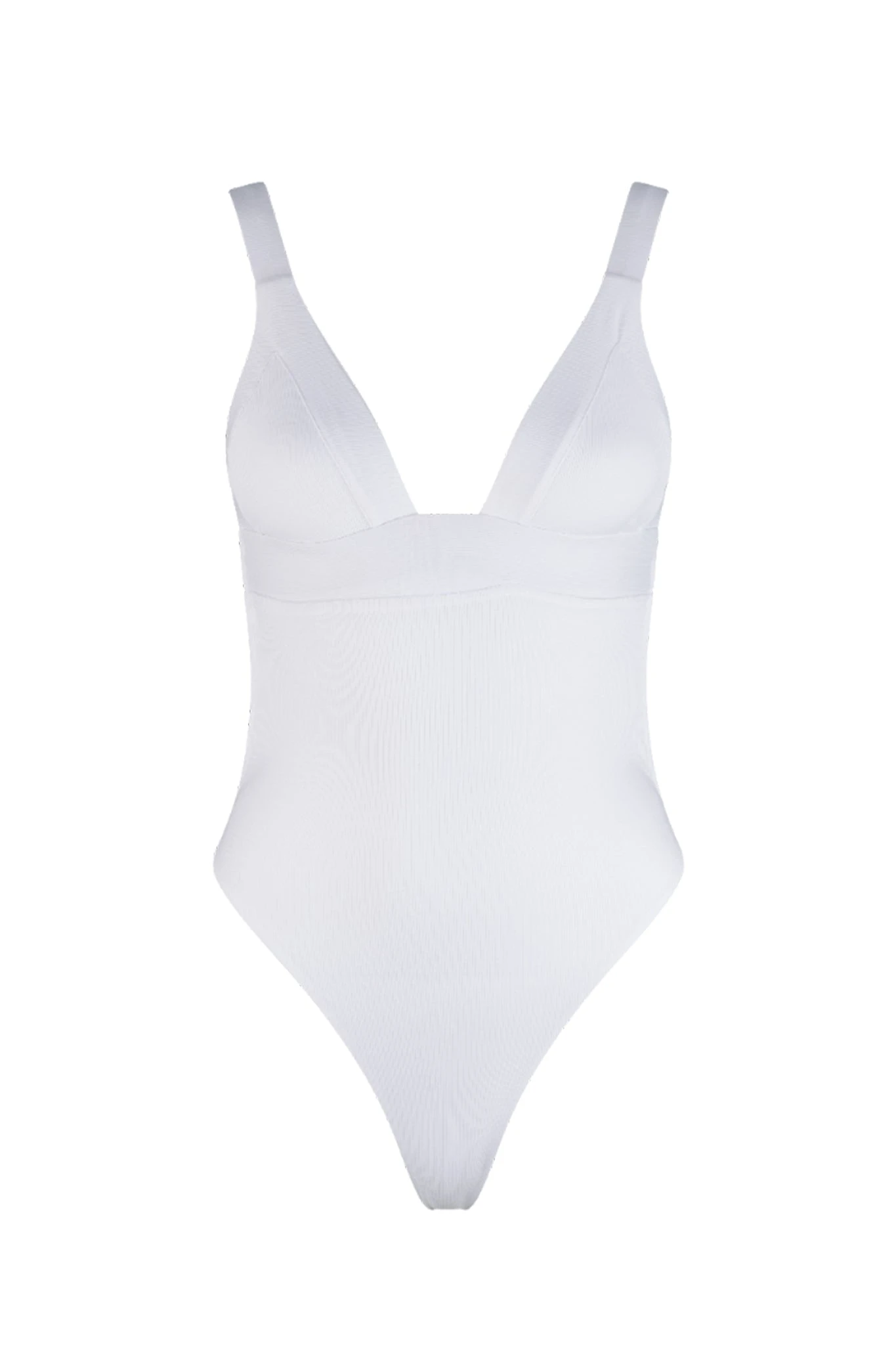 VDM Olivia White Rib One-Piece Swimsuit
