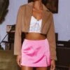 Tres Jolie Crop Jacket Camel